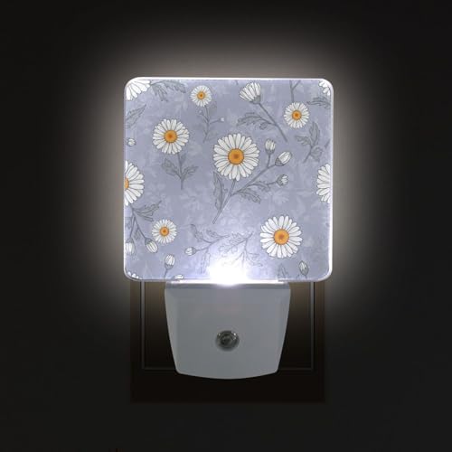 Lámpara nocturna Aslsiy flores multicolor LED miniatura 3