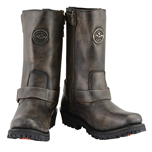 Image of Milwaukee Leather Women's Premium Leather Motorcycle Harness Boots Collection MBL - 11