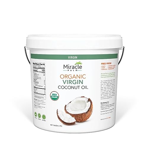 Discover Right Now How Coconut Oil Boosts Your Health Naturally Miracle Palm Virgin Coconut Oil,128 Fl Oz (Pack of 1), USDA Organ...