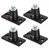 PATIKIL Rubber Vibration Isolator Mounting Bracket 30kg / 66lb Load Bearing, 4 Pack Machine Shock Absorber for Mini Split HVAC Air Conditioner Condenser (3.15 x 1.6 x 1.5