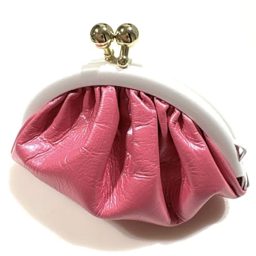 キタムラ Kitamura 小銭入れ パールピンク ホワイト レア がま口