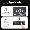 eKL USB 3.2 Switch for 4 Computers, 2 USB-C+2 USB-A 10Gbps Inputs, Share 1 USB-C+3 USB-A Peripherals Like Mouse Keyboard Printer Scanner, with 3.5mm Mic Headphone Jack, Includes 4 Cables & Controller