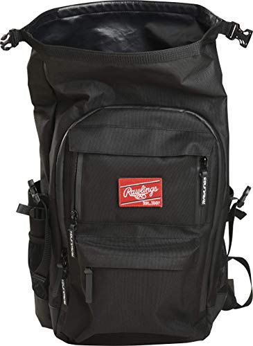 Image of Rawlings, Black, 15.75 inchH x 11 inchL x 9 inchD, 40 liters, Backpack