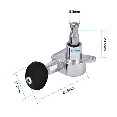 2L2R Ukulele Mechaniken, Ukulele Stimmwirbel Stimmen Silber Beiliegende Getriebe Tuner Zinc Alloy Black Machine HeadYoukeli Parts