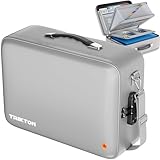 TRIKTON XXL Legal-Size Fire & Water-Resistant Document Box with TSA Lock - Hard-Shell Case (17×13×6 in) Hard Case File Organizer for Important Documents, Laptop, Passport, Wills, Certificates (Silver)