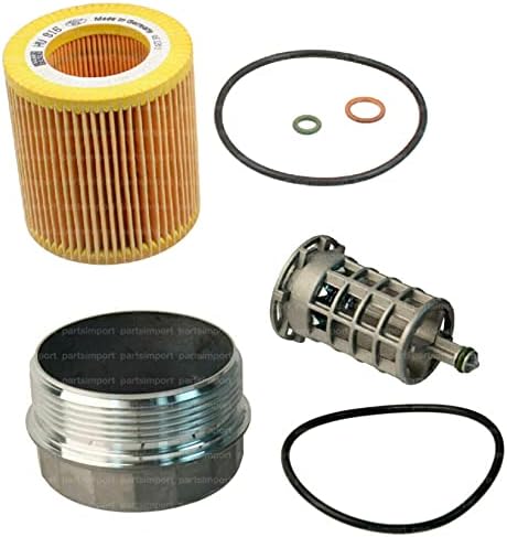 Aluminum Cover Cap for Oil Filter Housing URO PREMIUM + MANN Oil Filter for BMW