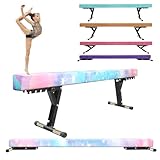 8ft Adjustable Balance Beam, FINCOME Gymnastics Beam High and Low Floor Beam for Kids/Adults, Gymnastics Equipment with Legs, for Exercise Training and Professional, Home or Gymnastics Clubs