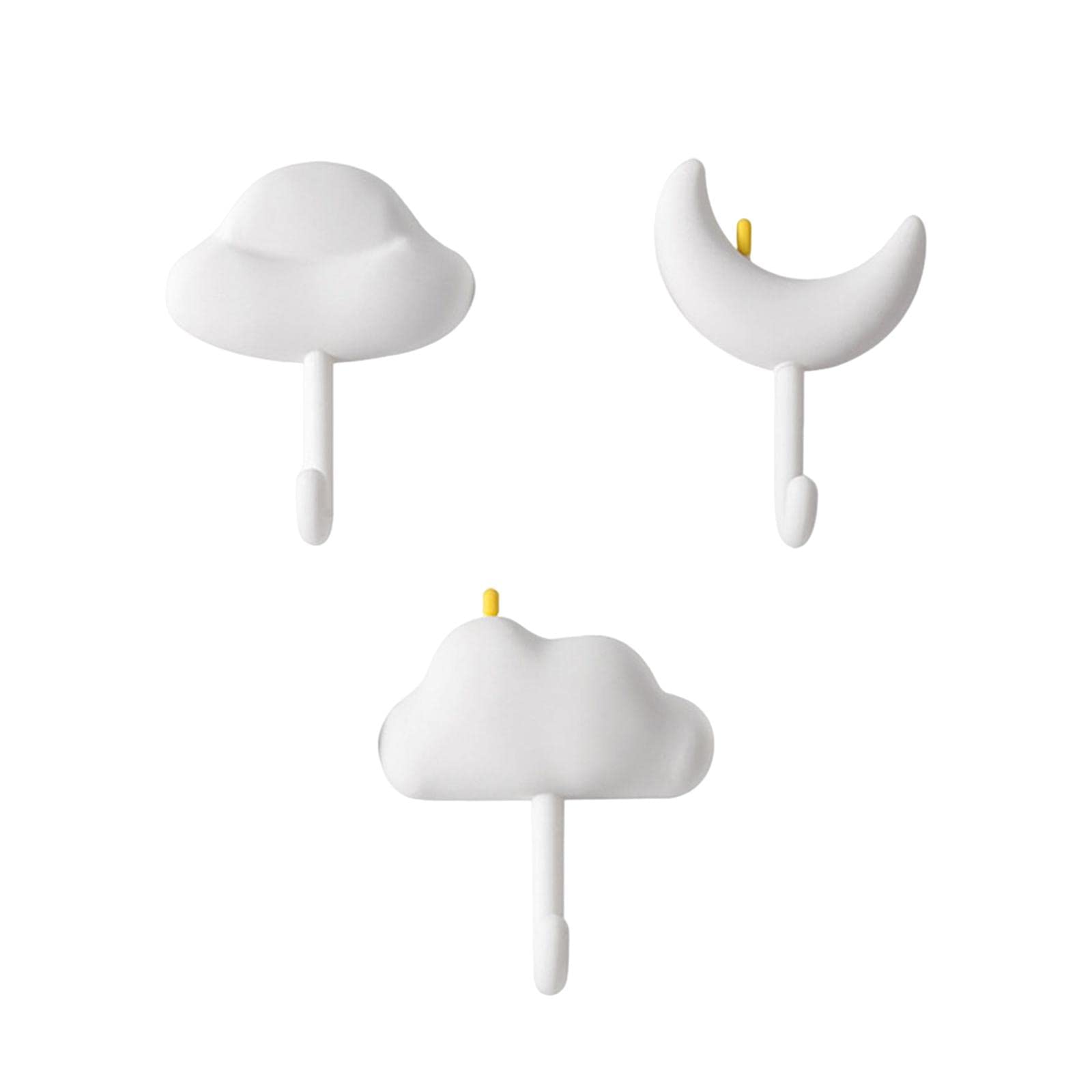 MRKU Coat Rack with Hooks 3Pcs Wall/on Wall Mounted Waterproof Sticky Hanger/for Hats Towel Shower Living Room
