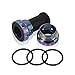 Getno Bottom Bracket 68-73 Bike Bottom Bracket BC1.37x24T MTB Road Folding Bicycle Hollow Threaded BB Central Axis Light Weight High Lubricity (Color : White)