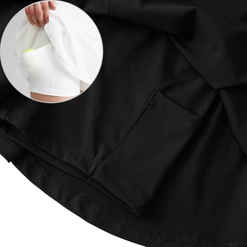 Jastore Kids Girls Tennis Skirts Athletic Skorts Inner Shorts High Waisted Sports Golf Running Skirt4