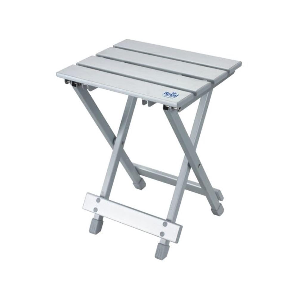 Royal Leisure Aluminium Folding Camping Stool and Side Table 30 x 25 x 39 cm 30 kg Capacity