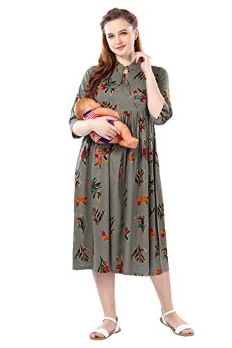 Image of AV2 Women's Rayon Relaxed Fit A Line Maternity Wear