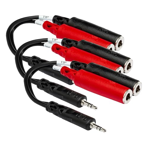 HOSA YMP-137 Cable Jack 3.5mm a 2x 1/4" TSF Estéreo x3 miniatura 1