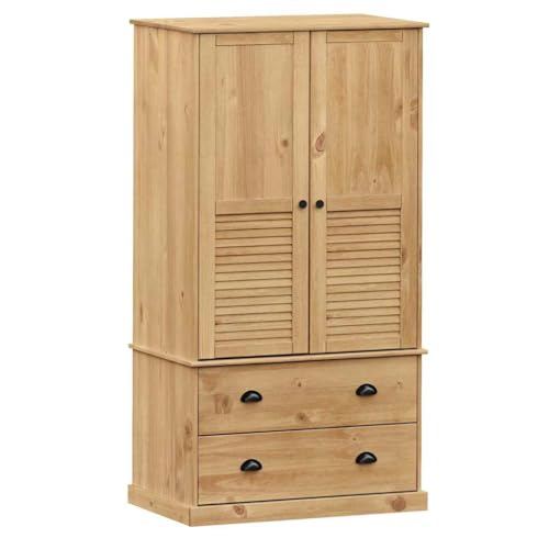 Emmtore Armario Vigo Madera Maciza de Pino 90x55x170 cm