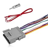 HHZL 3PCS Aftermarket Radio Wiring Harness Adapter Kit, 24Pin Radio Stereo Audio Modified Pigtail Connector Plug, Compatible with Chevrolet Chrysler Hummer Buick Suzuki Install CD Player Receiver