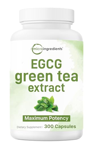 Extra Strength Green Tea Extract 9,000mg, 300 Capsules | 50% EGCG, 98% Polyphenols | 5 Month Supply