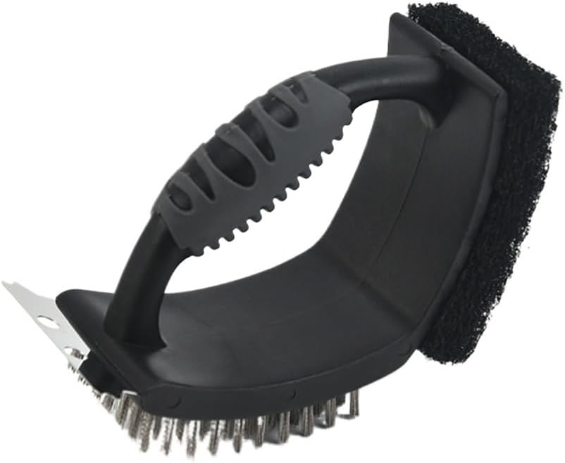 Right Angle Steel Wire Brush Outdoor Barbecue Cleaning Grill Net Baking Tool