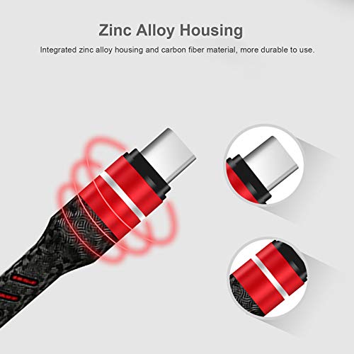 Cabo de carregamento, Romacci Cabo de carregamento USB 3-IN-1 Multi carregador de linha tipo C Subst