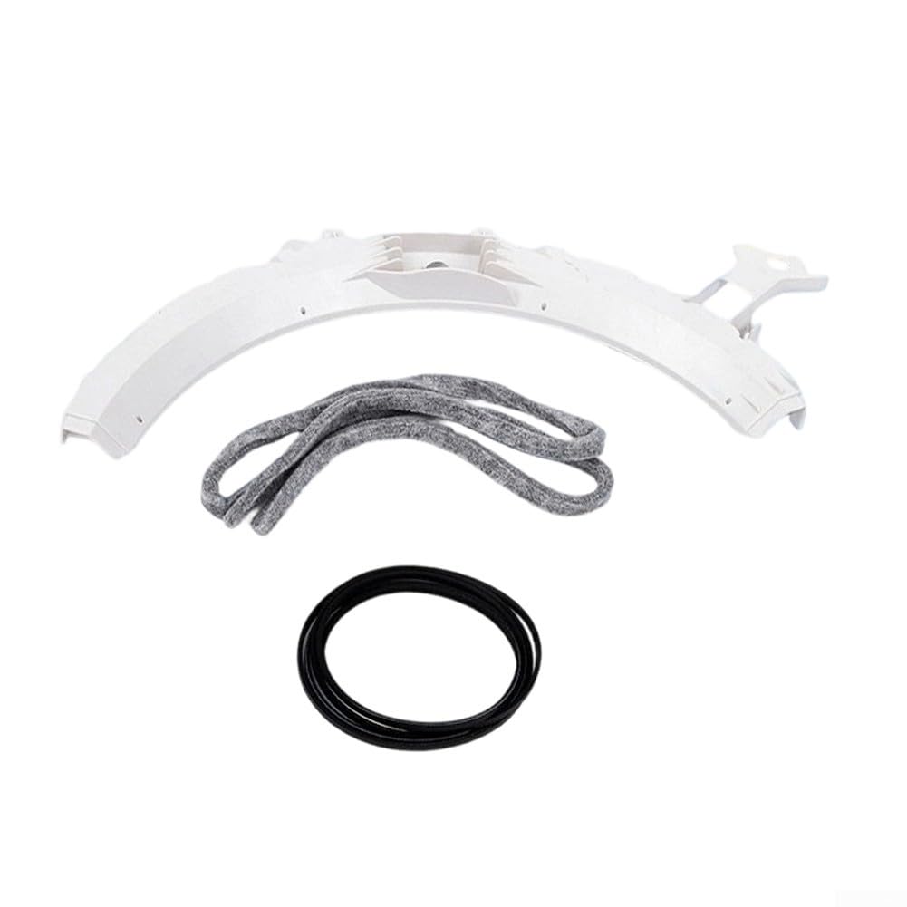Kit de rodamientos para secadora, juego de 5 piezas de repuesto para correa de tambor, funcionamiento silencioso, reducción de ruido, material ABS para reparación de secadora de carga frontal