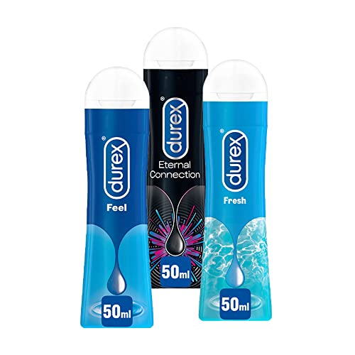 Immagine prodotto: Durex kit Gel misti 50ml Gel Eternal connection, Gel Fresh, e Gel Feel, x3 lubrificanti da 50ml