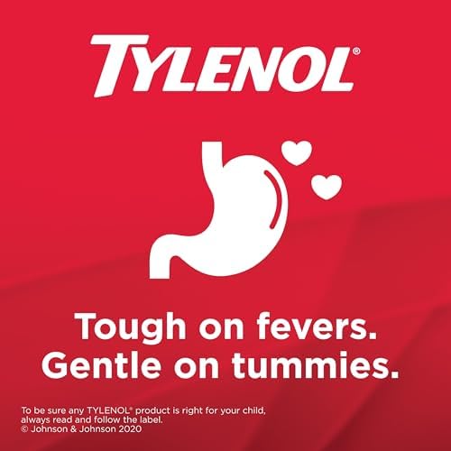 Tylenol Children’s Medicine, Fever & Pain, Teething, Immunizations, Headache, Minor Muscle Sprains & Strains, Colds, Dye-Free Berry Liquid, Bottle 100mL, (Pack of 1) - 3
