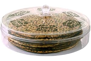 Matzah Holder Round Keeps 12 Sheets Acrylic