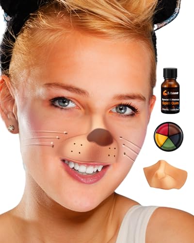 Libima Halloween Costume Latex Mouse Nose Halloween Christmas Latex Prosthetic Faux Mouse Nose with Adhesive Glue