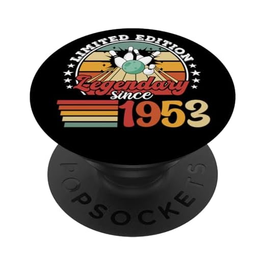 Cumpleaños de bolos de bolos 1953 Fiesta de cumpleaños de la PopSockets PopGrip Intercambiable