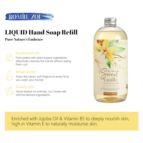 Romiie Zoi Liquid Hand Soap Refill, Sweet Vanilla thumb #1