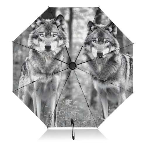 Parapluie automatique UPF 50+ avec protection UV intégrée et structure coupe-vent