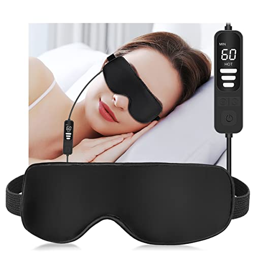 Warm Eye Compress for Dry Eyes, Electric Heated Eye Mask, Eye Heating