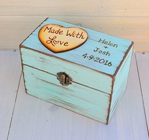 Rustic Recipe Boxes - Recipe Storage - Wood Recipe Box - MOTHERS DAY GIFT - BRIDAL SHOWER GIFT