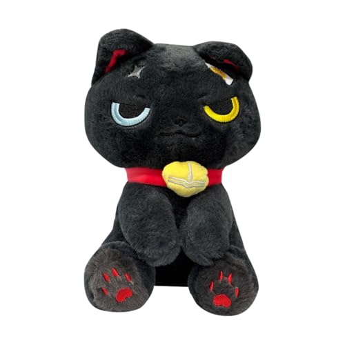 Image of ADORA Hooded Teddy Bear Soft Toy - Kawaii Plushie for Kids, Cute & Huggable Baby Plush Toy, Lovable Gift for Boys & Girls, Ideal for Birthdays & Special Occasions (Cat Black)