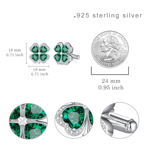 Mancuernillas Trébol de Cuatro Hojas para Hombre Plata 925 miniatura 4