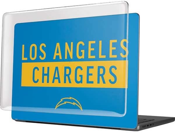 Skinit Case + Skin Compatible with MacBook Pro 14in (2021) - Officially Licensed NFL Los Angeles Chargers Blue Performance Series Design