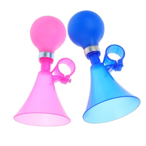 OSOLADY 2Pcs Portable Bike Horn Versatile Squeeze Horn for Standard Mountain Folding Bicycles Compact Loud Sound Easy Installation with Screwdriver