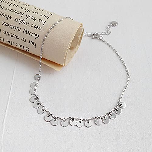 Fußkettchen Fußkettchen, Sterlingsilber Fußkettchen Damen Kettenarmband Fußkettchen Hoher Schmuck