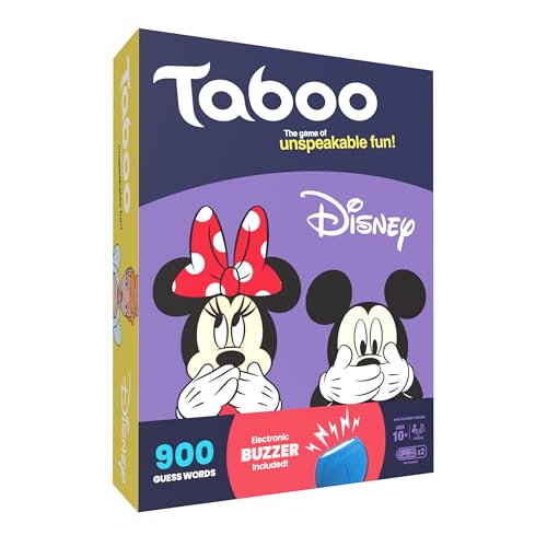 Taboo: Disney Edition Party Board Game | Family Guess Word Game | Officially Licensed Merchandise | Game for 2 Players or More | Perfect for Fans | Ages 10 and Up by USAOPOLY - Used condition - US$26.00