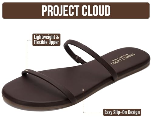 Image of Project Cloud Summer Sandals for Women with Memory Foam Insole (Transition) | Memory Foam Insole; Beach Flip Flops; Non-Slip Sole; Lightweight Double Straps; Summer Sandals for Women; Everyday Comfort
