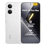 POCO X8 Pro Max, Smartphone 12+256GB, Dimensity 9500s, Batteria 8500mAh (typ), Display AMOLED ultra luminoso, Fotocamera da 50MP con OIS, Bianco, Garanzia 2 anni+1 anno extra, Caricatore non incluso