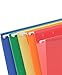 Staples Reinforced Hanging File Folders, Letter Size, 5‑Tab, Blue/Green/Red/Orange/Yellow, Durable Construction – 50/Carton