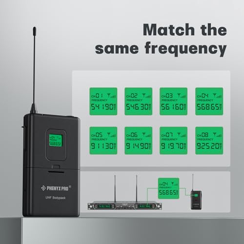 Image of Phenyx Pro PTU-5000 561.6MHz Wireless BodyPack Transmitter, 260ft Operation Coverage