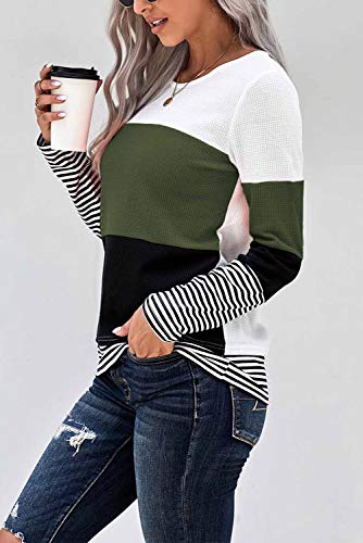 Image of CNFUFEN Short /Long Sleeve T Shirts for Women Fashion Casual Summer Lightweight Solid Trendy Tops