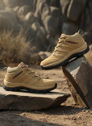 Image of FLYO By Lakhnai Vardaan Adventure Hiking & Trekking Shoes, Anti-Skid Rubber Sole