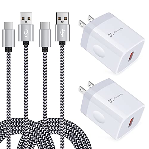 OrSunday Quick Charge 3.0 Fast Charger for LG Stylo 4/5/6, LG G5 G6 G7 G8 G8X V20 V30 V40 V50 V60 ThinQ, LG Velvet 5G Wing K51 K61 K71 K92, 18W Rapid Wall Charger + 6Ft USB Type C Charging Cord Cable