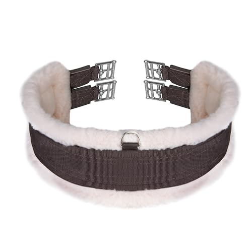 Shires Fleece Lined Girth (Brown, 48