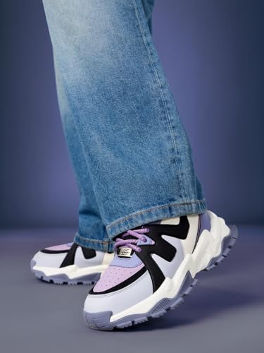 Image of The Souled Store Naruto Shippuden: Sasuke Men and Boys Purple PU Upper Lace Up High Top Sneakers