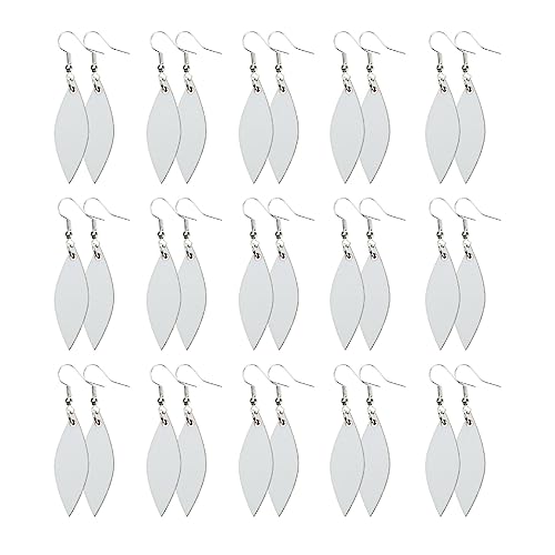 Heat Transfer Sublimation Blank Hooks Earrings Hollow Round Unfinished Earrings