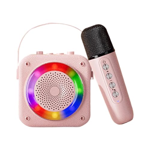 Máquina de karaoke - Micrófono y altavoz portátil para exteriores, micrófono y altavoz portátil para exteriores, familia, uso doméstico, adecuado para bodas, cumpleaños