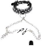 Nipple Clamps Necklaces with Chain for Women Sexy Nipple Ring with Necklaces Adjustable Nipple Noose Fake Nipple Ring Non Piercing Nipple Jewelry